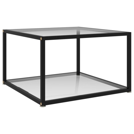 vidaXL Tavolino da Salotto Trasparente 60x60x35 cm in Vetro Temperato