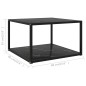 322890 vidaXL Coffee Table Black 60x60x35 cm Tempered Glass 322890 vidaXL Coffee Table Black 60x60x35 cm Tempered Glass