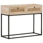 vidaXL Tavolo Consolle 100x35x76 cm Massello di Mango e Canna Naturale vidaXL Tavolo Consolle 100x35x76 cm Massello di Mango e Canna Naturale