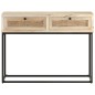 vidaXL Tavolo Consolle 100x35x76 cm Massello di Mango e Canna Naturale vidaXL Tavolo Consolle 100x35x76 cm Massello di Mango e Canna Naturale