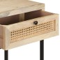 vidaXL Tavolo Consolle 100x35x76 cm Massello di Mango e Canna Naturale vidaXL Tavolo Consolle 100x35x76 cm Massello di Mango e Canna Naturale