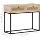 vidaXL Tavolo Consolle 100x35x76 cm Massello di Mango e Canna Naturale vidaXL Tavolo Consolle 100x35x76 cm Massello di Mango e Canna Naturale