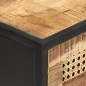 vidaXL Tavolo Consolle 100x35x75 cm in Legno di Mango e Canna Naturale vidaXL Tavolo Consolle 100x35x75 cm in Legno di Mango e Canna Naturale