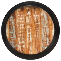vidaXL Tavolino da Caffè Nero 68x68x30 cm Legno Massello di Recupero