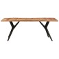 vidaXL Tavolo da Pranzo 200x90x76 cm Legno Massello di Acacia 