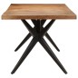 vidaXL Tavolo da Pranzo 200x90x76 cm Legno Massello di Acacia 