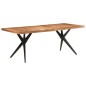 vidaXL Tavolo da Pranzo 200x90x76 cm Legno Massello di Acacia 