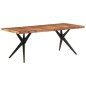 vidaXL Tavolo da Pranzo 200x90x76 cm Legno Massello di Acacia 