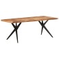 vidaXL Tavolo da Pranzo 200x90x76 cm Legno Massello di Acacia 