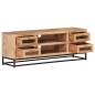 vidaXL Mobile Porta TV 110x30x40 cm in Legno Massello di Acacia vidaXL Mobile Porta TV 110x30x40 cm in Legno Massello di Acacia