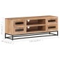 vidaXL Mobile Porta TV 110x30x40 cm in Legno Massello di Acacia vidaXL Mobile Porta TV 110x30x40 cm in Legno Massello di Acacia