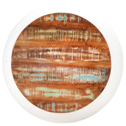 vidaXL Tavolino da Caffè Bianco 68x68x30 cm in Legno di Recupero