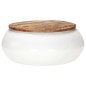 vidaXL Tavolino da Caffè Bianco 68x68x30 cm in Legno di Recupero vidaXL Tavolino da Caffè Bianco 68x68x30 cm in Legno di Recupero
