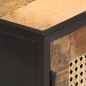 vidaXL Credenza 60x35x75 cm in Legno di Mango Grezzo e Canna Naturale vidaXL Credenza 60x35x75 cm in Legno di Mango Grezzo e Canna Naturale