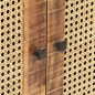 vidaXL Credenza 60x35x75 cm in Legno di Mango Grezzo e Canna Naturale vidaXL Credenza 60x35x75 cm in Legno di Mango Grezzo e Canna Naturale