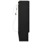 vidaXL Armadietto a Specchio con LED Nero 80x15x60 cm in MDF vidaXL Armadietto a Specchio con LED Nero 80x15x60 cm in MDF
