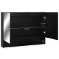 vidaXL Armadietto a Specchio con LED Nero 80x15x60 cm in MDF vidaXL Armadietto a Specchio con LED Nero 80x15x60 cm in MDF