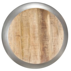 vidaXL Tavolino da Caffè Grigio 68x68x30 cm in Legno Massello di Mango