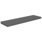 vidaXL Scaffali a Parete 4 pz Grigio Lucido 90x23,5x3,8 cm in MDF