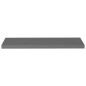 vidaXL Scaffali a Parete 4 pz Grigio Lucido 90x23,5x3,8 cm in MDF