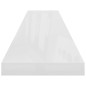 vidaXL Scaffali a Parete 4 pz Bianco Lucido 120x23,5x3,8 cm in MDF vidaXL Scaffali a Parete 4 pz Bianco Lucido 120x23,5x3,8 cm in MDF