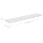 vidaXL Scaffali a Parete 4 pz Bianco Lucido 120x23,5x3,8 cm in MDF vidaXL Scaffali a Parete 4 pz Bianco Lucido 120x23,5x3,8 cm in MDF