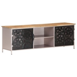 vidaXL Mobile Porta TV 120x30x40 cm in Legno di Mango Grezzo