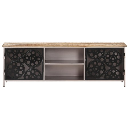 vidaXL Mobile Porta TV 120x30x40 cm in Legno di Mango Grezzo
