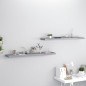 vidaXL Scaffali a Parete 2 pz Grigi 120x23,5x3,8 cm in MDF vidaXL Scaffali a Parete 2 pz Grigi 120x23,5x3,8 cm in MDF