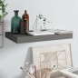 vidaXL Scaffale a Parete Grigio Lucido 40x23x3,8 cm in MDF vidaXL Scaffale a Parete Grigio Lucido 40x23x3,8 cm in MDF