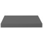 vidaXL Scaffale a Parete Grigio Lucido 40x23x3,8 cm in MDF vidaXL Scaffale a Parete Grigio Lucido 40x23x3,8 cm in MDF