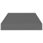 vidaXL Scaffale a Parete Grigio Lucido 40x23x3,8 cm in MDF vidaXL Scaffale a Parete Grigio Lucido 40x23x3,8 cm in MDF