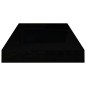 vidaXL Scaffali a Parete 2 pz Nero Lucido 50x23x3,8 cm in MDF vidaXL Scaffali a Parete 2 pz Nero Lucido 50x23x3,8 cm in MDF