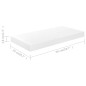 vidaXL Scaffale a Parete Bianco Lucido 50x23x3,8 cm in MDF