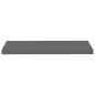 vidaXL Scaffale a Parete Grigio Lucido 80x23,5x3,8 cm in MDF vidaXL Scaffale a Parete Grigio Lucido 80x23,5x3,8 cm in MDF