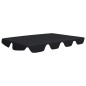 vidaXL Baldacchino per Dondolo Giardino Nero 150/130x105/70 cm