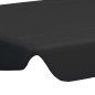 vidaXL Baldacchino per Dondolo Giardino Nero 150/130x105/70 cm