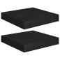 vidaXL Mensole a Muro 2 pz Nere 23x23,5x3,8 cm in MDF vidaXL Mensole a Muro 2 pz Nere 23x23,5x3,8 cm in MDF