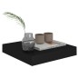 vidaXL Mensole a Muro 2 pz Nere 23x23,5x3,8 cm in MDF vidaXL Mensole a Muro 2 pz Nere 23x23,5x3,8 cm in MDF