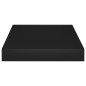 vidaXL Mensole a Muro 2 pz Nere 23x23,5x3,8 cm in MDF vidaXL Mensole a Muro 2 pz Nere 23x23,5x3,8 cm in MDF