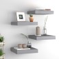 vidaXL Mensole a Muro 4 pz Grigie 23x23,5x3,8 cm in MDF vidaXL Mensole a Muro 4 pz Grigie 23x23,5x3,8 cm in MDF
