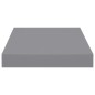 vidaXL Mensole a Muro 4 pz Grigie 23x23,5x3,8 cm in MDF vidaXL Mensole a Muro 4 pz Grigie 23x23,5x3,8 cm in MDF
