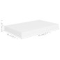 vidaXL Scaffali a Parete 2 pz Bianco 40x23x3,8 cm in MDF vidaXL Scaffali a Parete 2 pz Bianco 40x23x3,8 cm in MDF