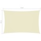 Parasole a Vela Oxford Rettangolare 3x6 m Crema Parasole a Vela Oxford Rettangolare 3x6 m Crema