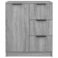 Credenze 2 pz Grigio Sonoma 60x30x70 cm in Legno Multistrato Credenze 2 pz Grigio Sonoma 60x30x70 cm in Legno Multistrato