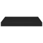 vidaXL Scaffali a Parete 2 pz Neri 40x23x3,8 cm in MDF vidaXL Scaffali a Parete 2 pz Neri 40x23x3,8 cm in MDF