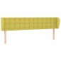 Testiera ad Orecchio Verde 163x23x78/88 cm in Tessuto Testiera ad Orecchio Verde 163x23x78/88 cm in Tessuto