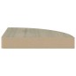 vidaXL Scaffali Angolari a Parete 2 pz Rovere 25x25x3,8 cm MDF