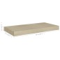 vidaXL Scaffali a Parete 2 pz Rovere 50x23x3,8 cm in MDF vidaXL Scaffali a Parete 2 pz Rovere 50x23x3,8 cm in MDF