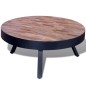 vidaXL Tavolino da Salotto Rotondo in Legno di Recupero di Teak vidaXL Tavolino da Salotto Rotondo in Legno di Recupero di Teak